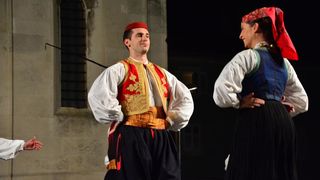 Nastup ansambla Lado ispred crkve sv. Marije ; foto Iva Perinčić Nastup ansambla Lado ispred crkve sv. Marije ; foto Iva Perinčić