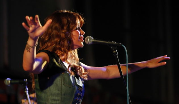 Zadar, 010809.
Koncert Severine na gradskom bazenu Kolovare.
Foto: Jure Miskovic / CROPIX