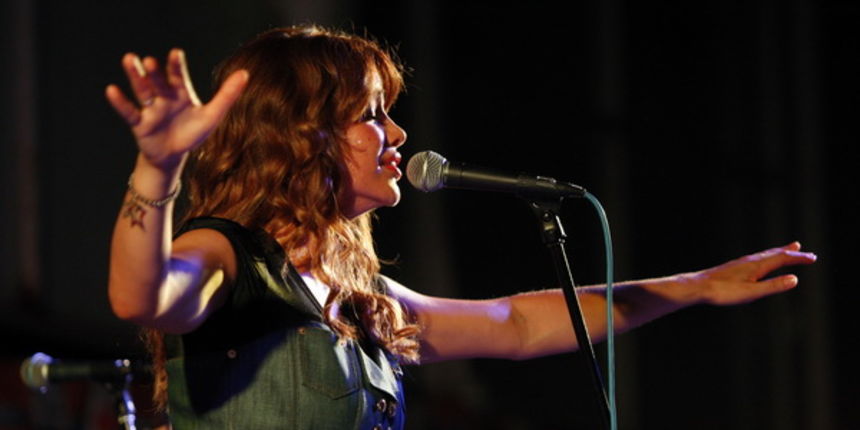 Zadar, 010809.
Koncert Severine na gradskom bazenu Kolovare.
Foto: Jure Miskovic / CROPIX