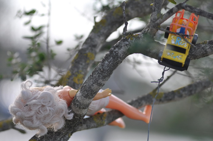 Zadar, 021111
Uz cestu koja vodi od Zadra prema Razancu moze se vidjeti jedan od sigurno najneobicnijih vinograda na svijetu. Umjesto uobicajenih strasila, vinograd cuvaju ogromni plisani medvjedi , lutke, barbike i raznorazne druge igracke i predmeti.
Fo Zadar, 021111
Uz cestu koja vodi od Zadra prema Razancu moze se vidjeti jedan od sigurno najneobicnijih vinograda na svijetu. Umjesto uobicajenih strasila, vinograd cuvaju ogromni plisani medvjedi , lutke, barbike i raznorazne druge igracke i predmeti.
Fo