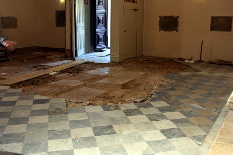 Otkrice u temeljima crkve Svetog Frane u Zadru, Foto: fra Drago Ljevar Otkrice u temeljima crkve Svetog Frane u Zadru, Foto: fra Drago Ljevar