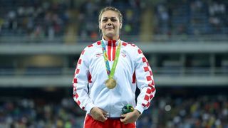 PI Rio de Janeiro, ceremonija dodjele medalja u ženskom disku: zlatnu medalju osvojila je Sandra Perković. Photo: Igor Kralj/PIXSELL PI Rio de Janeiro, ceremonija dodjele medalja u ženskom disku: zlatnu medalju osvojila je Sandra Perković. Photo: Igor Kralj/PIXSELL