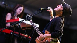 Zagreb – INmusic festival na zagrebackom jezeru Jarun unatoc losem vremenu okupio velik broj posjetitelja. Nastup benda A Toys Orchestra. Photo: Jurica Galoic/PIXSELL Zagreb – INmusic festival na zagrebackom jezeru Jarun unatoc losem vremenu okupio velik broj posjetitelja. Nastup benda A Toys Orchestra. Photo: Jurica Galoic/PIXSELL