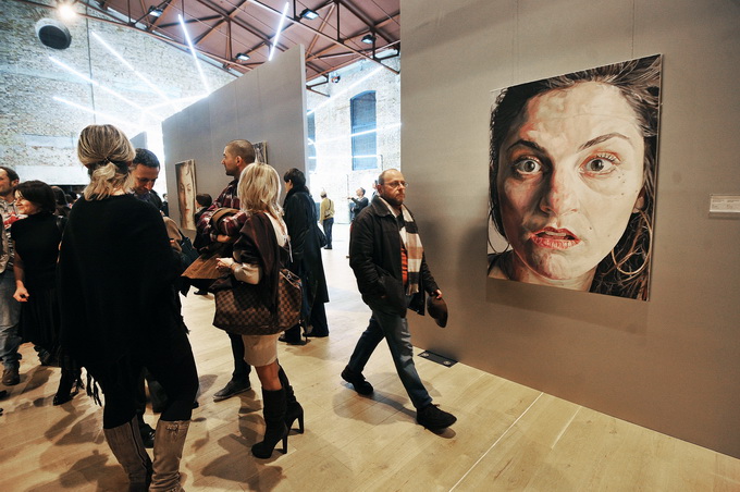 Zagreb, 260213.
Lauba, Prilaz baruna Filipovica 23a.
Otvorenje izlozbe Lovre Artukovica “Lice slike” , ciklus “Lice slike” nastao je od 2006. do 2013. godine, a prikazuje facijalne gestikulacije modela.
Na slici: detalj sa izlozbe.
Foto: Damir Krajac / CR