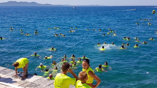 Sasvim osoban doživljaj – 10. dm Millennium Jump sa zadarske rive. Foto: Mladen Malik Barba Sasvim osoban doživljaj – 10. dm Millennium Jump sa zadarske rive. Foto: Mladen Malik Barba