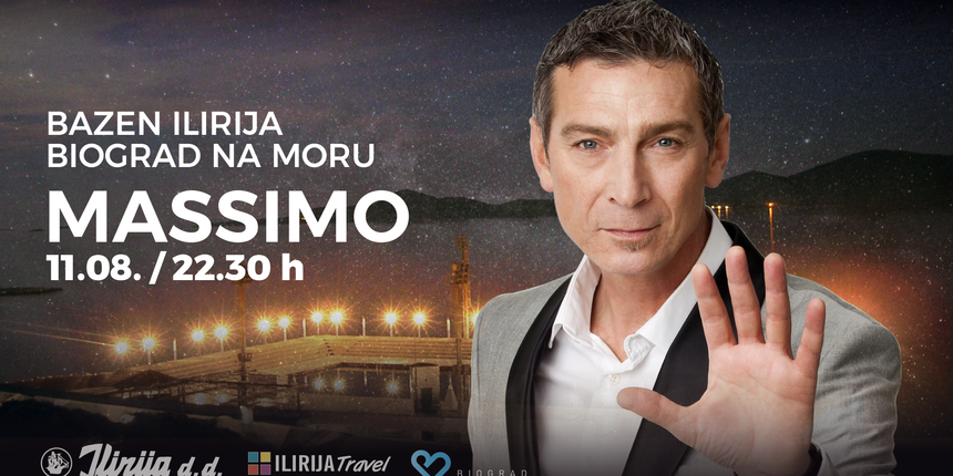 Massimo u subotu na bazenu Ilirija u Biogradu na moru