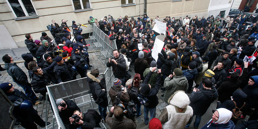 Prosvjed na Markovom trgu (Foto: CROPIX)