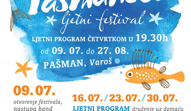 “Pašmanero” – 23. srpnja ljetni festival na pašmanskom Varošu