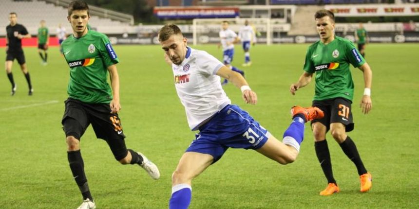 Stadion Poljud, Split – MAXtv 1. HNL, 14. kolo, HNK Hajduk – NK Lokomotiva. Dino Peric, Tino Sven Susic. Photo: Ivo Cagalj/PIXSELL
