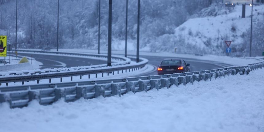Autocesta A1, snijeg