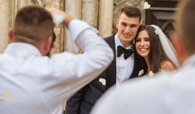 Dominik Livaković i Helena Matić vjenčali su se u katedrali sv. Stošije u Zadru