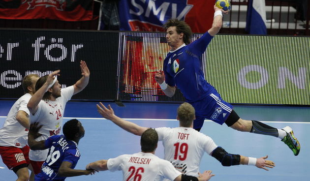 Malmo, Svedska, 300111. Malmo Arena. 22. Svjetsko rukometno prvenstvo, finalna utakmica izmedju Francuske i Danske. Na fotografiji: Xavier Barachet. Foto: Ante Cizmic / CROPIX