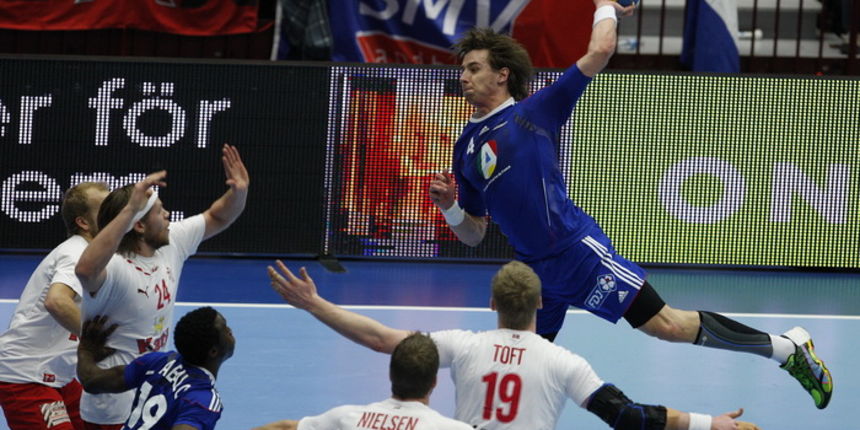 Malmo, Svedska, 300111. Malmo Arena. 22. Svjetsko rukometno prvenstvo, finalna utakmica izmedju Francuske i Danske. Na fotografiji: Xavier Barachet. Foto: Ante Cizmic / CROPIX Malmo, Svedska, 300111. Malmo Arena. 22. Svjetsko rukometno prvenstvo, finalna utakmica izmedju Francuske i Danske. Na fotografiji: Xavier Barachet. Foto: Ante Cizmic / CROPIX