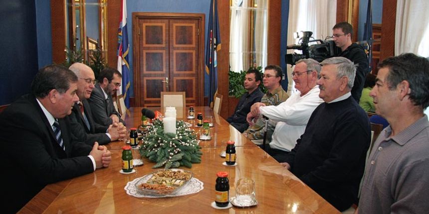 Primanje barkajola kod gradonacelnika (foto: Marin Gospić)