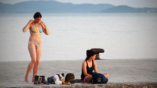 Suton na zadarskoj rivi 15. rujna 2011. (foto:Saša Čuka)