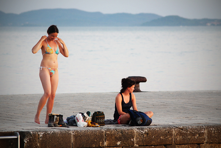 Suton na zadarskoj rivi 15. rujna 2011. (foto:Saša Čuka)