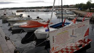 Otok Vir gotovo je potopljen uslijed jakog kišnog i grmljavinskog nevremena koje traje već drugi dan, Photo: Damir Špehar/PIXSELL Otok Vir gotovo je potopljen uslijed jakog kišnog i grmljavinskog nevremena koje traje već drugi dan, Photo: Damir Špehar/PIXSELL