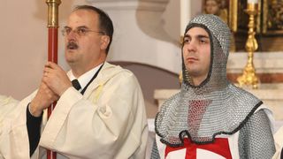 Koncertom bratovštine Presvetog oltarskog sakramenta župe Marijina Uznesenja iz Jelse na otoku Hvaru, obilježene su pjesme Velikog tjedna i procesija Za Križen, Foto: Dino Stanin/PIXSELL