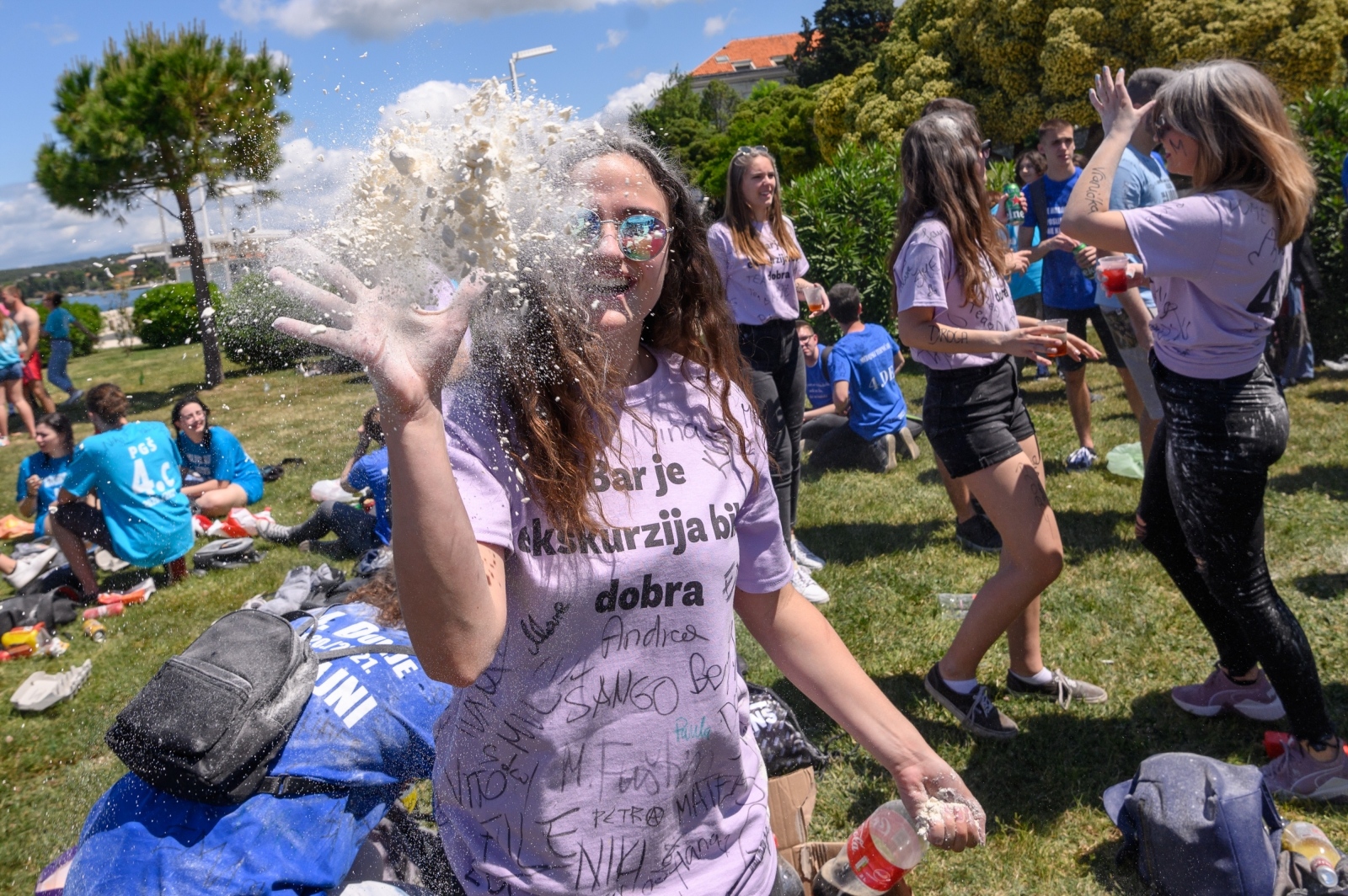 Zadarski maturanti obilježili kraj škole na rivi