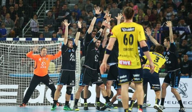19.03.2016., Arena Zagreb, Zagreb – Prva utakmica osmine finala Velux EHF Lige prvaka, RK Prvo plinarsko drustvo Zagreb – Rhein-Neckar Lowen. Ivan Stevanovic, Zlatko Horvat. Photo: Jurica Galoic/PIXSELL