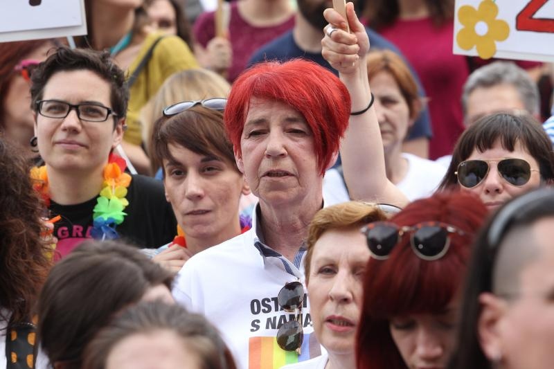 Održan je XV Zagreb Pride pod motom Još Hrvatska ni propala. Photo: PIXSELL Održan je XV Zagreb Pride pod motom Još Hrvatska ni propala. Photo: PIXSELL