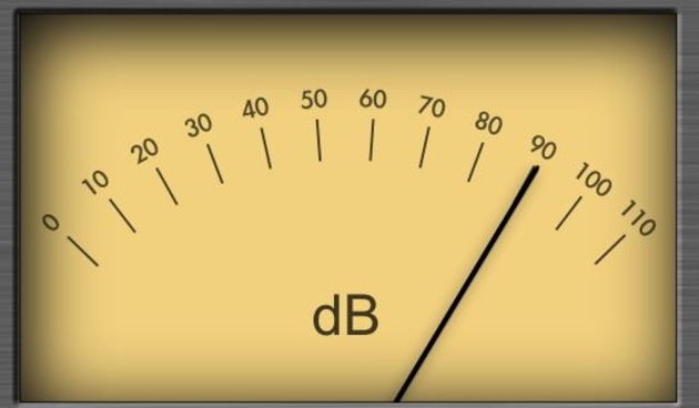 Buka, decibeli – ilustracija