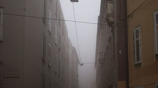 Zadar, magla svuda oko nas