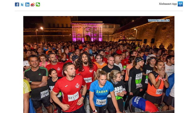 3. Zadar Night Run na Xinhua.net