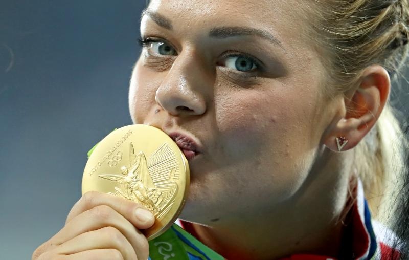 PI Rio de Janeiro, ceremonija dodjele medalja u ženskom disku: zlatnu medalju osvojila je Sandra Perković. Photo: Igor Kralj/PIXSELL PI Rio de Janeiro, ceremonija dodjele medalja u ženskom disku: zlatnu medalju osvojila je Sandra Perković. Photo: Igor Kralj/PIXSELL