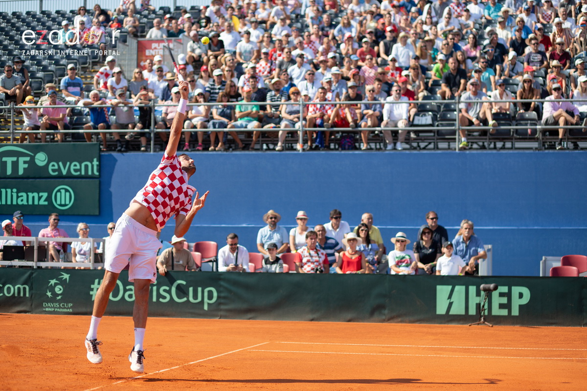 Davis Cup: Vruća navijačka atmosfera u meču Ćilića i Querreya