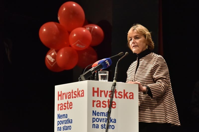 Predizborni skup koalicije “Hrvatska raste” u HNK Zadar, Foto: Dino Stanin/PIXSELL