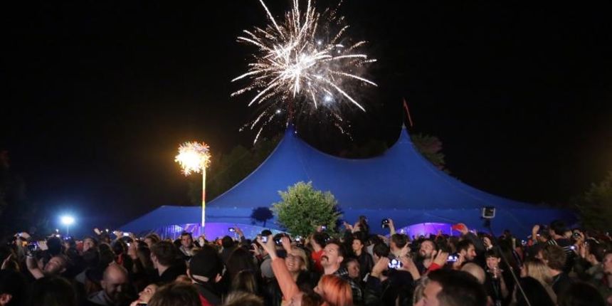 Jarun, Zagreb – Uz vatromet i performans francuskih umjetnika, zatvoren je 10. INmusic festival. Photo: Borna Filic/PIXSELL