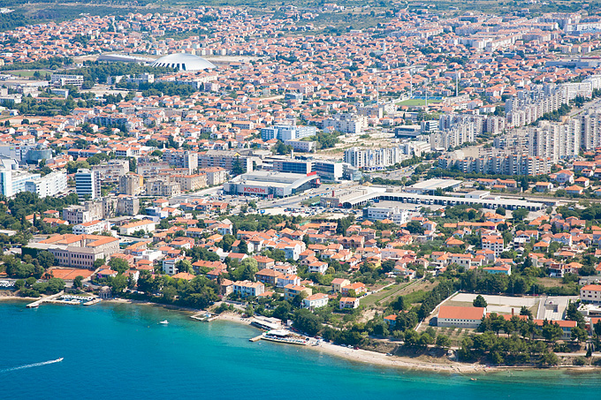 Grad Zadar iz zraka, foto: Leo Banić