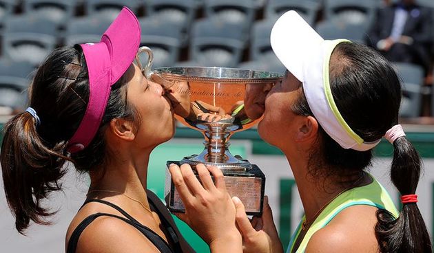 Su-Wei Hsieh i Shuai Peng, foto: rolandgarros.com