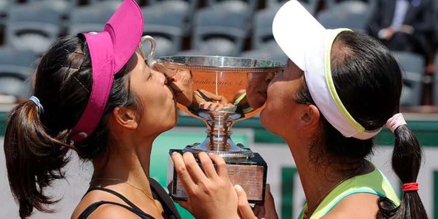Su-Wei Hsieh i Shuai Peng, foto: rolandgarros.com Su-Wei Hsieh i Shuai Peng, foto: rolandgarros.com