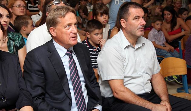 Prijem prvašića u OŠ Smiljevac, Bozidar Kalmeta i Joso Nekic