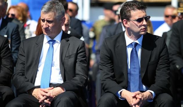 Prvi i drugi potpredsjednici Vlade RH, Tomislav Karamarko i Božo Petrov. Photo: Jurica Galoić/PIXSELL