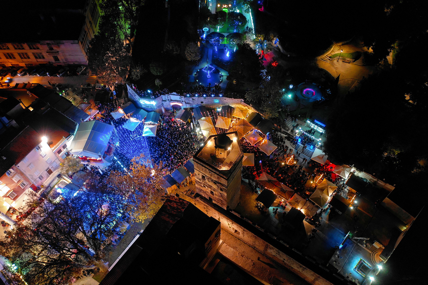 Pogled iz zraka: Svečano otvorenje manifestacije “Advent u Zadru”