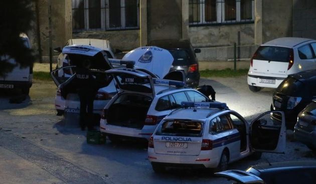 14.03.2015., stadion Poljud, Split – MAXtv 1. HNL, 25. kolo, HNK Hajduk – GNK Dinamo. Nakon zavrsetka utakmice pored Zrinsko-Frankopanske ulice doslo je do sukoba navijaca i policije te je unisteno nekoliko policijskih vozila. Photo: Ivo Cagalj/PIXSELL