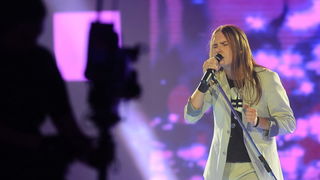 Zagreb, 040610.
Jadran film, Oporovecka 12.
Reality show RTL televizije Hrvatska trazi zvijezdu, finalna emisija.
Na slici: Vilibald Kovac.
Foto: Damir Krajac / CROPIX