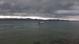 Ciklona Branka donijela crne i prijeteće oblake nad Zadar. Foto: Mladen Malik Ciklona Branka donijela crne i prijeteće oblake nad Zadar. Foto: Mladen Malik