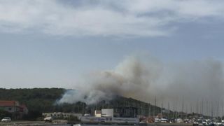 Šumski požar u Malom Lukoranu, Foto: Valentin Bakota Šumski požar u Malom Lukoranu, Foto: Valentin Bakota