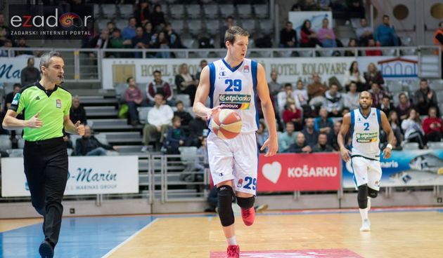 ABA liga, 12. kolo: KK Zadar – KK Budućnost VOLI 78-69. Luka Božić