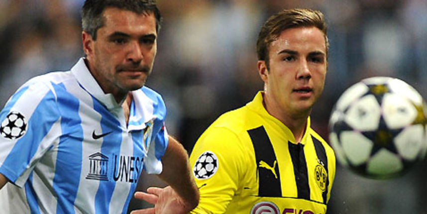 Jeremy Toulalan i Mario Goetze, foto: bvb.de Jeremy Toulalan i Mario Goetze, foto: bvb.de