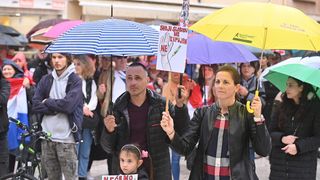 U Zadru novi prosvjed protiv covid potvrda