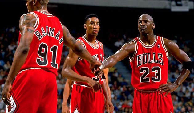 Jordan, Pippen i Rodman