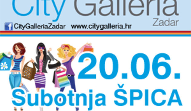 20. lipnja – Subotnja špica u City Galleriji!