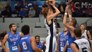 8. kolo ABA Lige, KK Zadar – KK Igokea Aleksandrovac 83-90. Photo: Dino Stanin/PIXSELL 8. kolo ABA Lige, KK Zadar – KK Igokea Aleksandrovac 83-90. Photo: Dino Stanin/PIXSELL