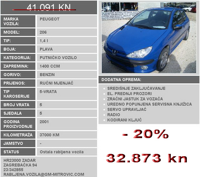 Peugeot 206 1.4 I