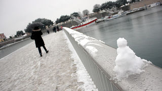 Snijeg u Zadru, 17. prosinca 2009, Foto: Saša Čuka